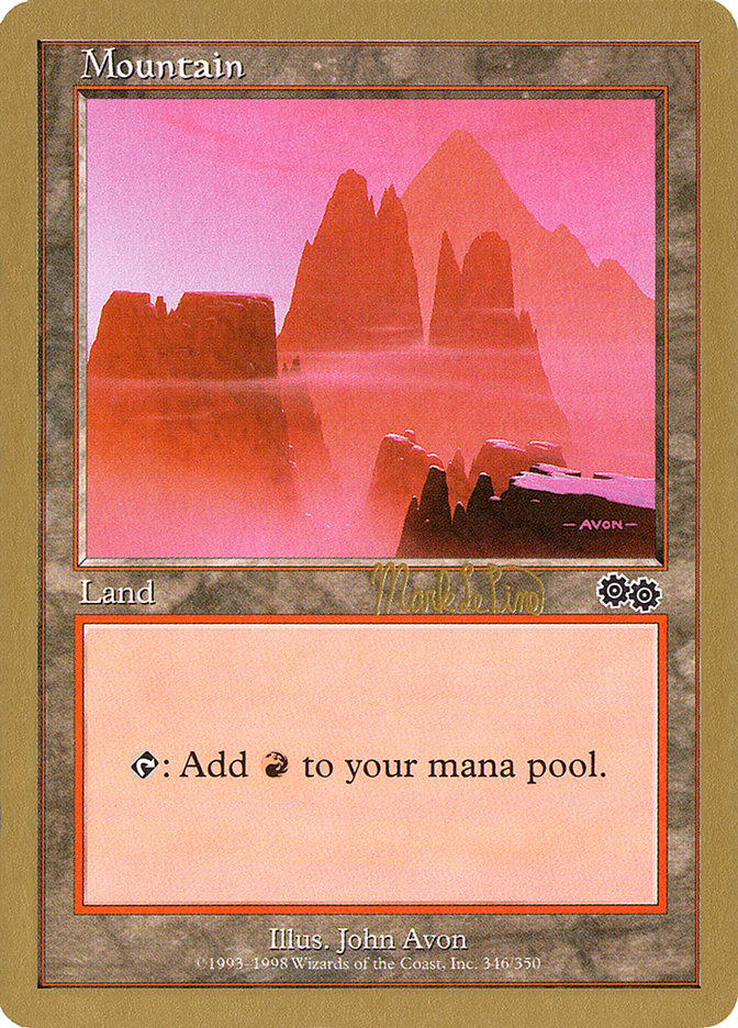 Mountain (mlp346b) (Mark Le Pine) [World Championship Decks 1999] | Shuffle n Cut Hobbies & Games