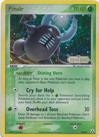 Pinsir (24/92) (Stamped) [EX: Legend Maker] | Shuffle n Cut Hobbies & Games