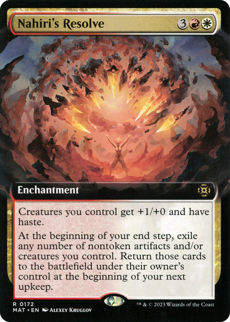 Nahiri's Resolve (Extended Art) [March of the Machine: The Aftermath] | Shuffle n Cut Hobbies & Games
