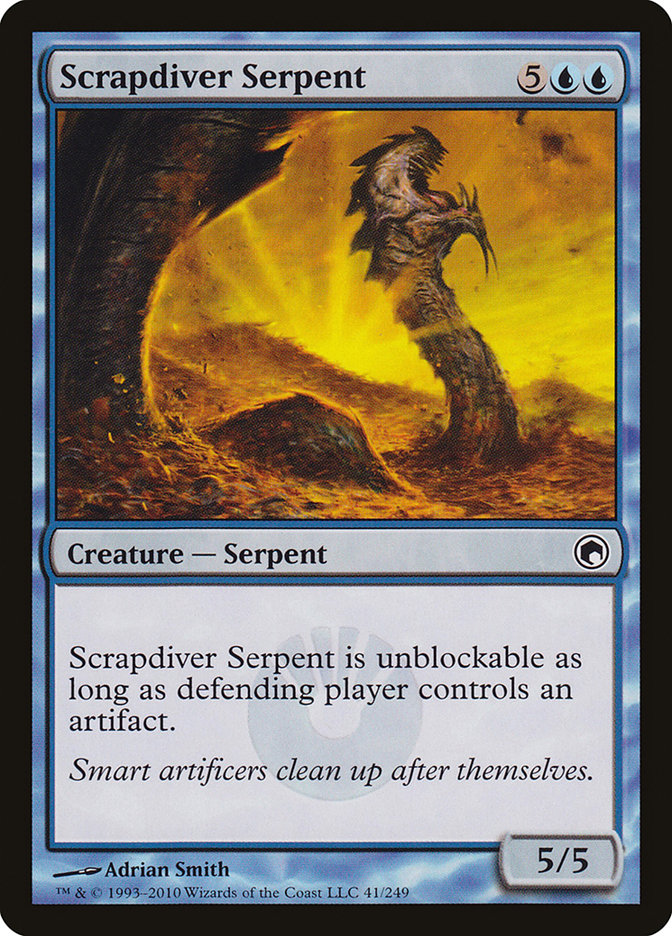 Scrapdiver Serpent [Scars of Mirrodin] | Shuffle n Cut Hobbies & Games