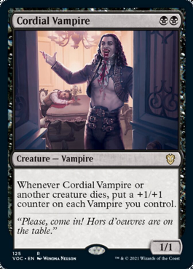 Cordial Vampire [Innistrad: Crimson Vow Commander] | Shuffle n Cut Hobbies & Games