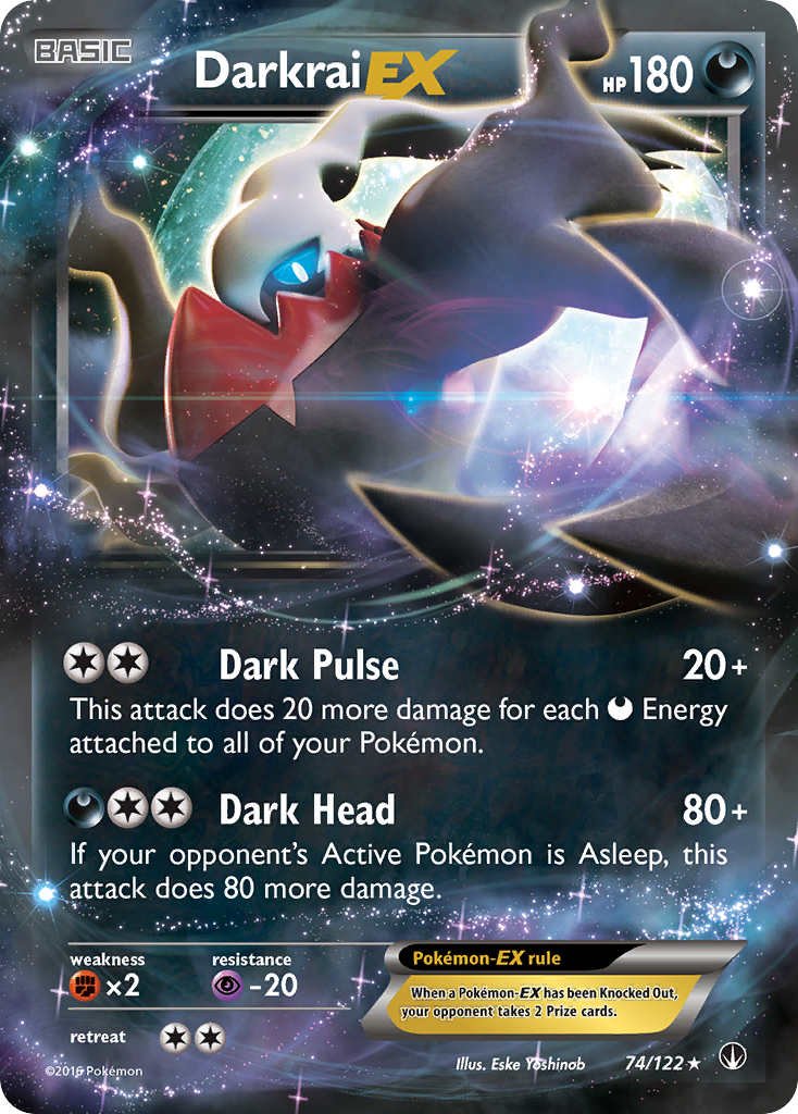 Darkrai EX (74/122) [XY: BREAKpoint] | Shuffle n Cut Hobbies & Games