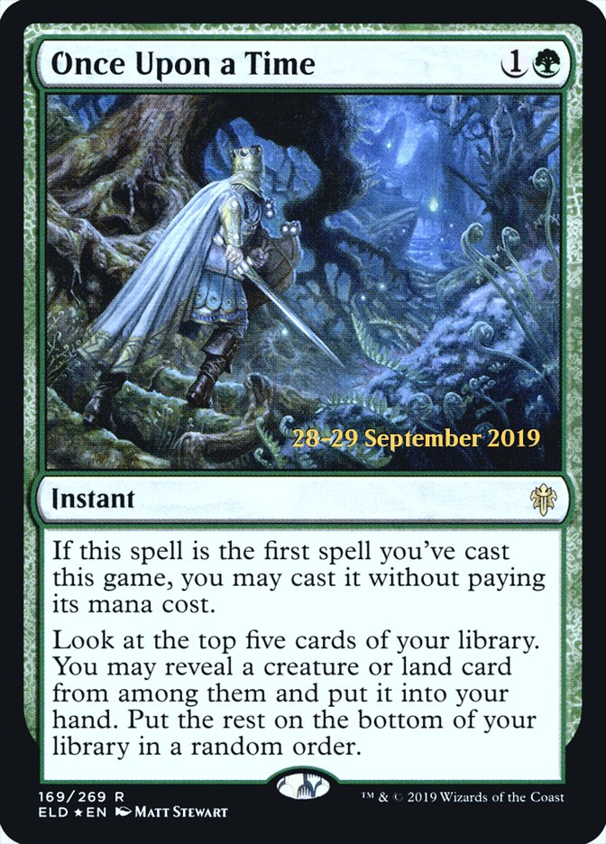 Once Upon a Time [Throne of Eldraine Prerelease Promos] | Shuffle n Cut Hobbies & Games