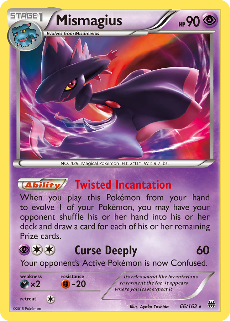 Mismagius (66/162) [XY: BREAKthrough] | Shuffle n Cut Hobbies & Games