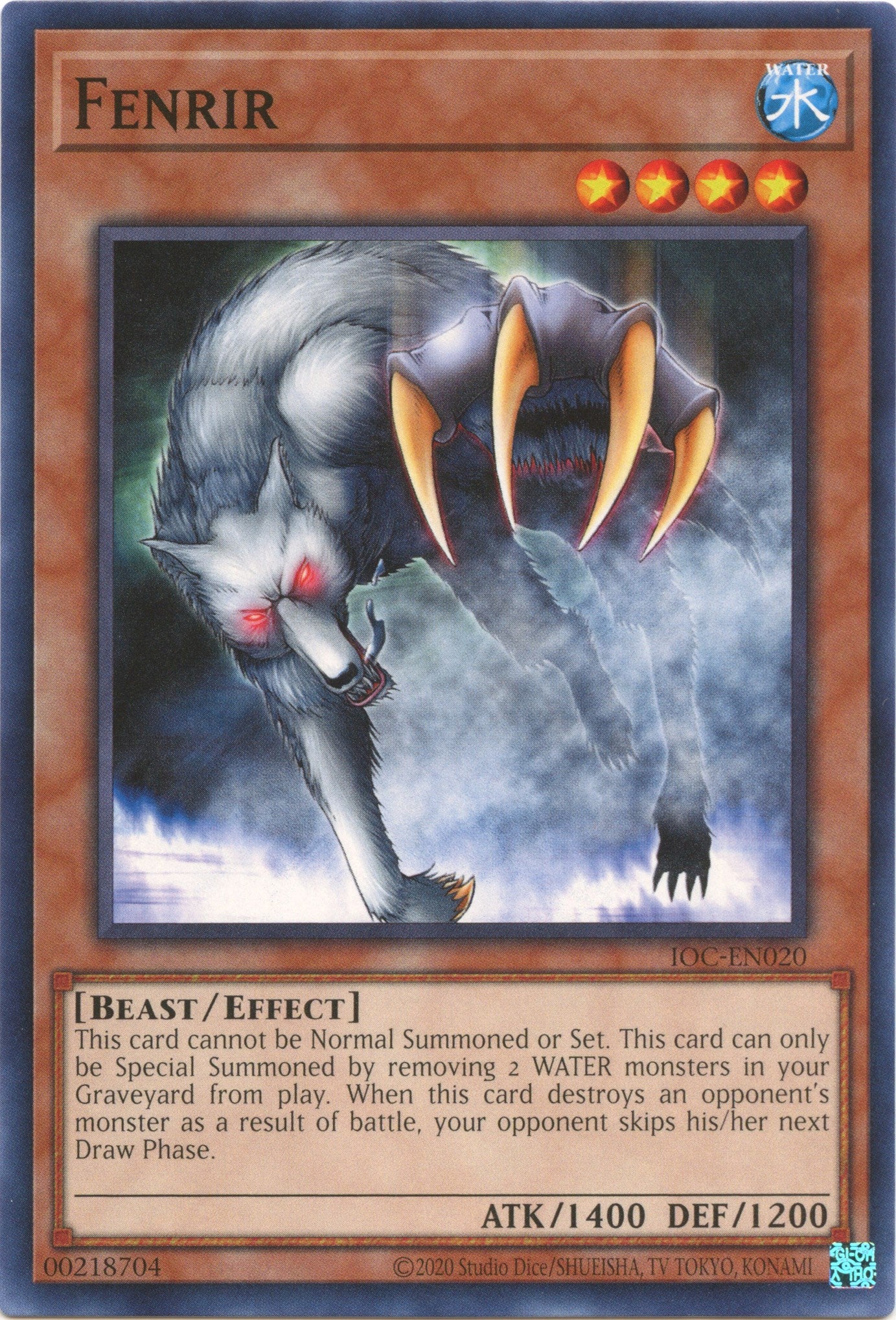 Fenrir (25th Anniversary) [IOC-EN020] Common | Shuffle n Cut Hobbies & Games