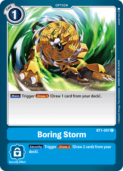 Boring Storm [BT1-097] [Release Special Booster Ver.1.0] | Shuffle n Cut Hobbies & Games