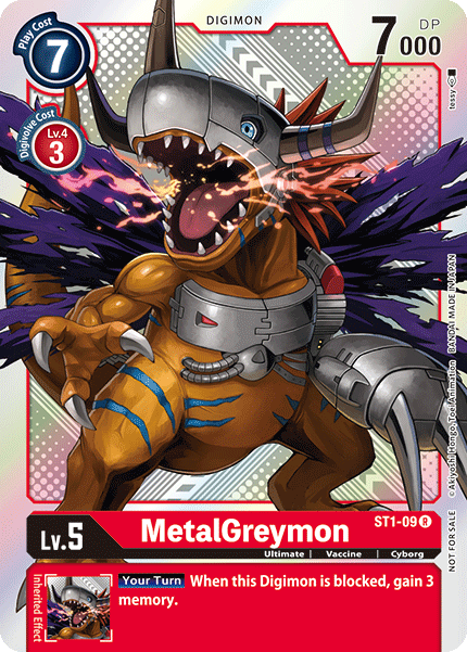 MetalGreymon [ST1-09] (Tournament Pack Vol.2) [Starter Deck: Gaia Red Promos] | Shuffle n Cut Hobbies & Games