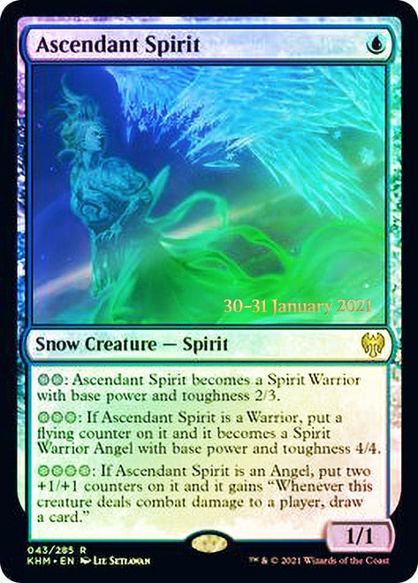 Ascendant Spirit [Kaldheim Prerelease Promos] | Shuffle n Cut Hobbies & Games