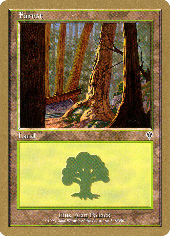 Forest (jt348a) (Jan Tomcani) [World Championship Decks 2001] | Shuffle n Cut Hobbies & Games