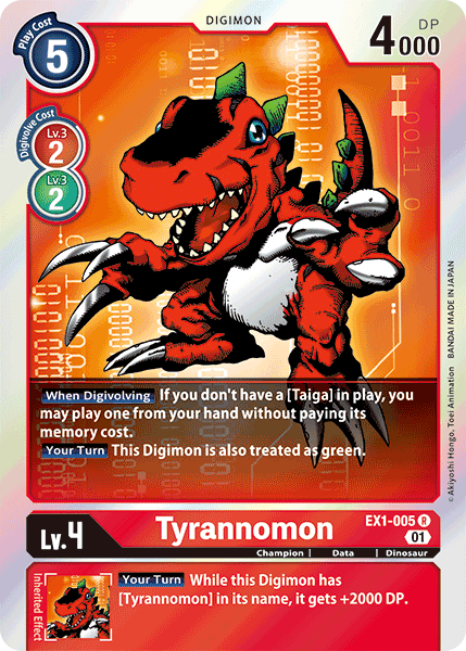 Tyrannomon [EX1-005] [Classic Collection] | Shuffle n Cut Hobbies & Games