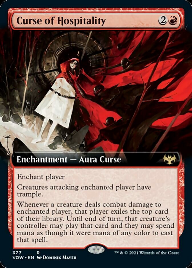 Curse of Hospitality (Extended Art) [Innistrad: Crimson Vow] | Shuffle n Cut Hobbies & Games