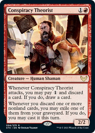 Conspiracy Theorist (Promo Pack) [Strixhaven: School of Mages Promos] | Shuffle n Cut Hobbies & Games