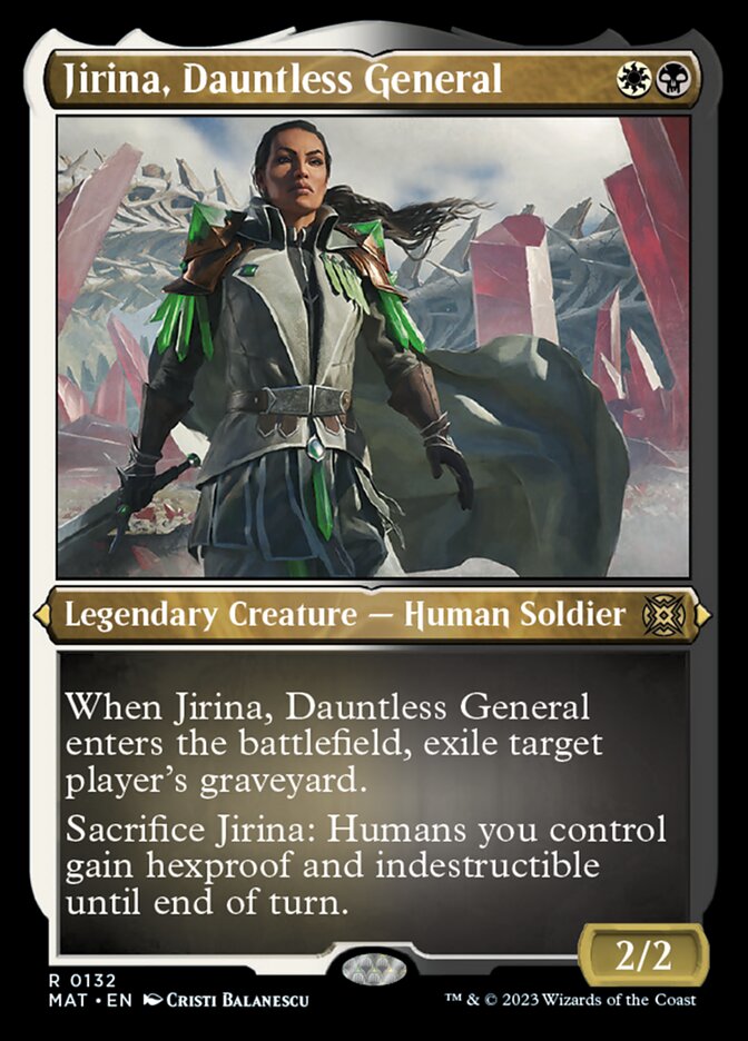 Jirina, Dauntless General (Foil Etched) [March of the Machine: The Aftermath] | Shuffle n Cut Hobbies & Games