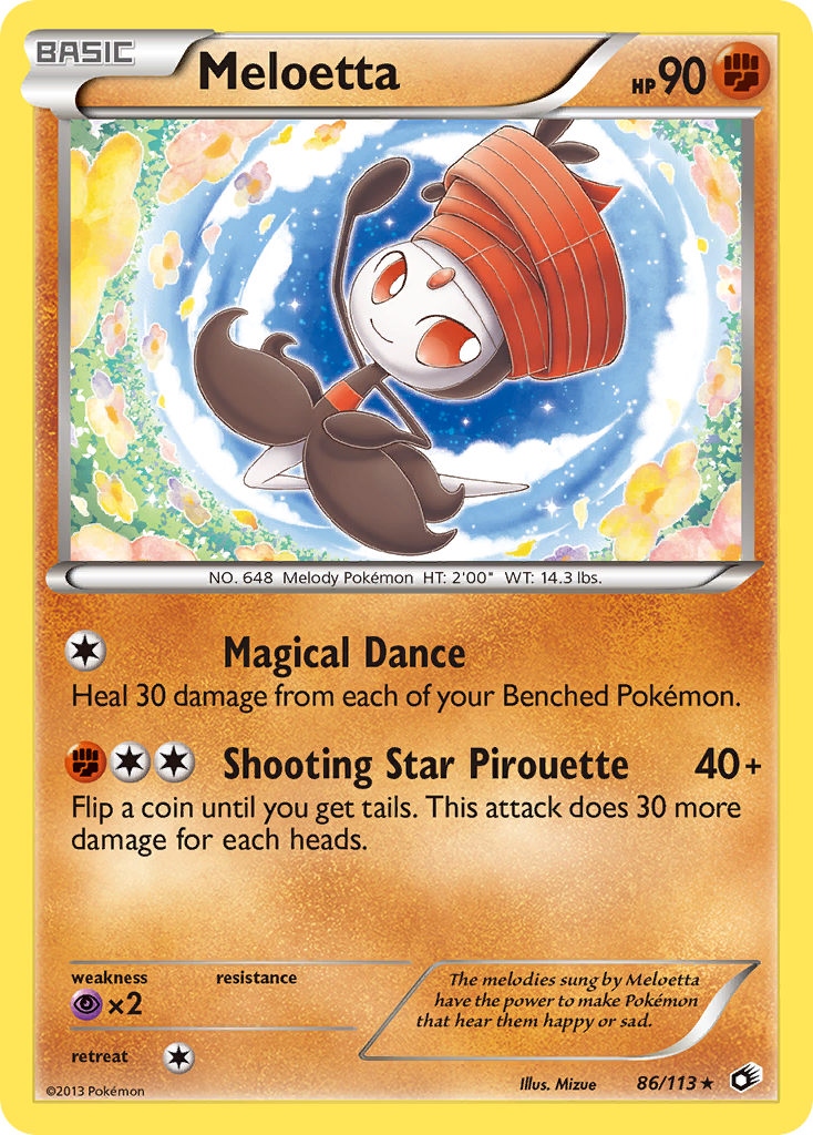 Meloetta (86/113) [Black & White: Legendary Treasures] | Shuffle n Cut Hobbies & Games