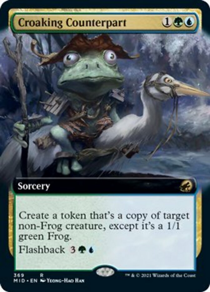 Croaking Counterpart (Extended Art) [Innistrad: Midnight Hunt] | Shuffle n Cut Hobbies & Games