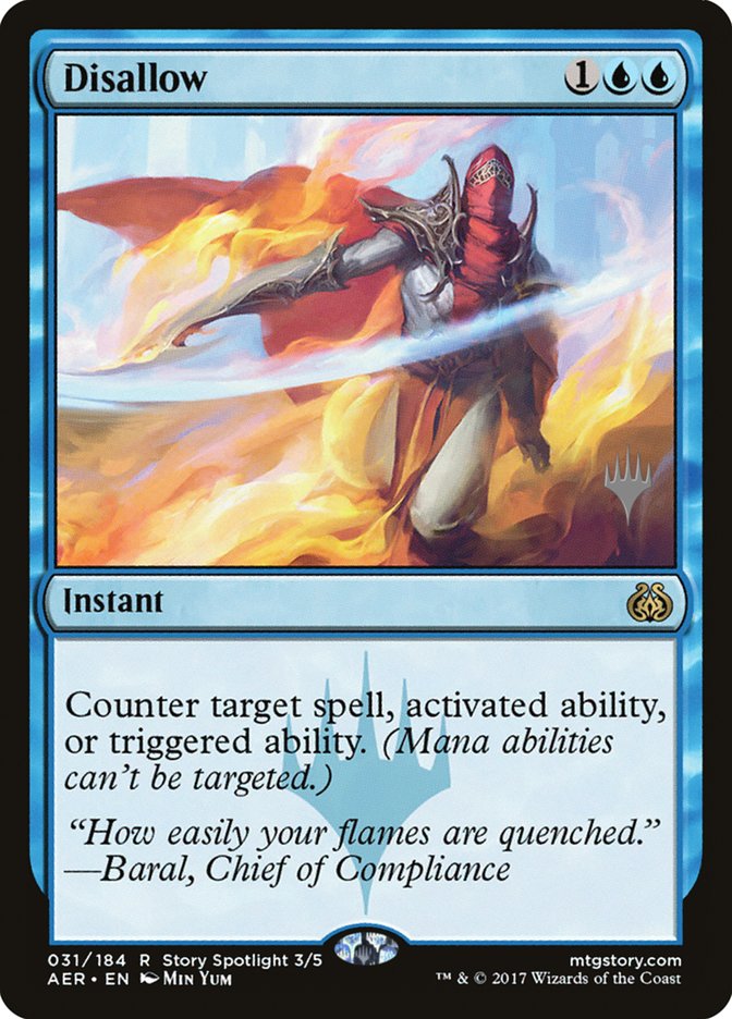 Disallow (Promo Pack) [Aether Revolt Promos] | Shuffle n Cut Hobbies & Games