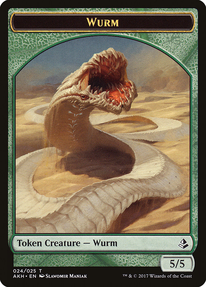 Wurm Token [Amonkhet Tokens] | Shuffle n Cut Hobbies & Games