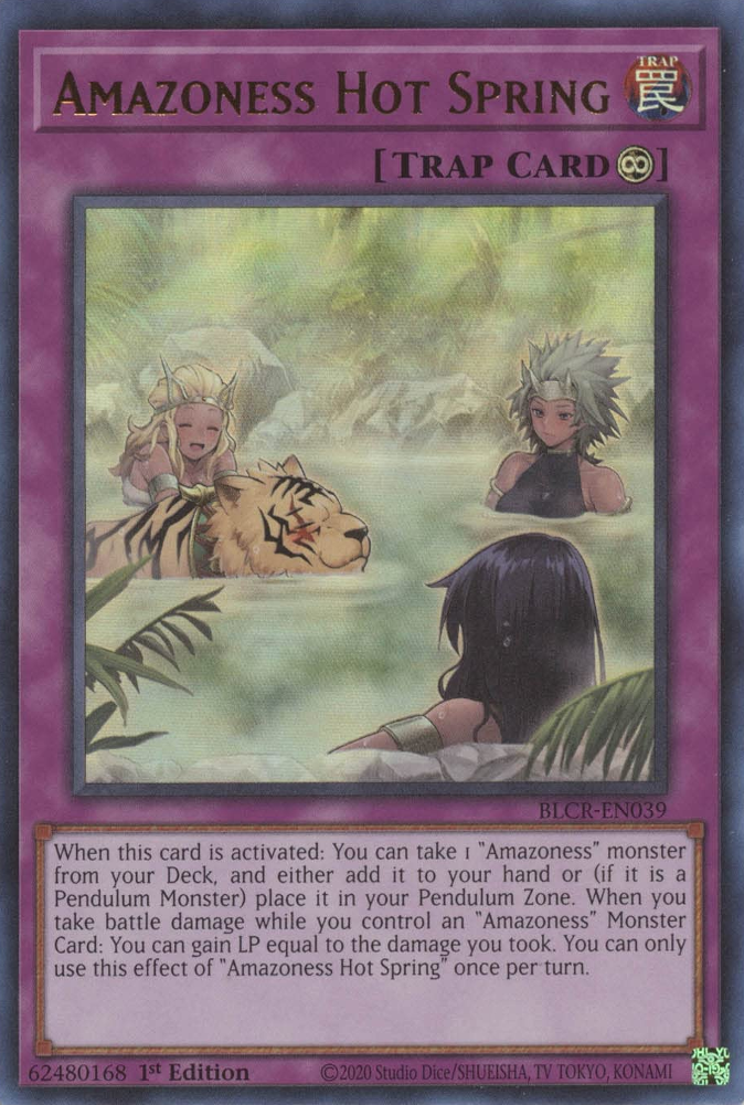 Amazoness Hot Spring [BLCR-EN039] Ultra Rare | Shuffle n Cut Hobbies & Games