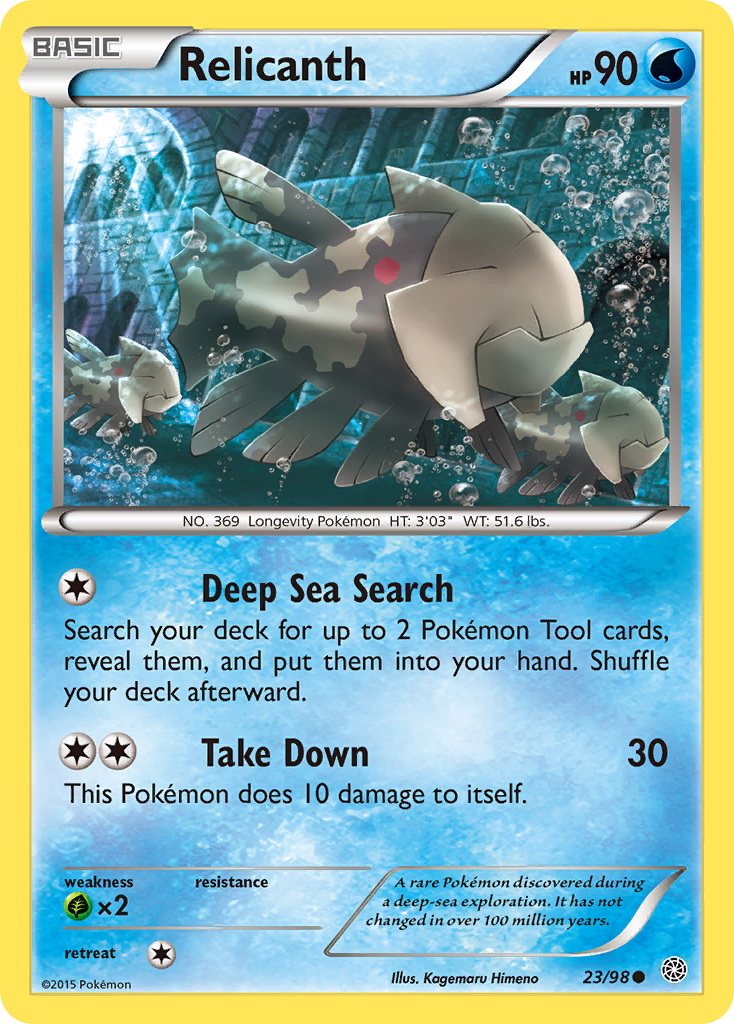 Relicanth (23/98) [XY: Ancient Origins] | Shuffle n Cut Hobbies & Games