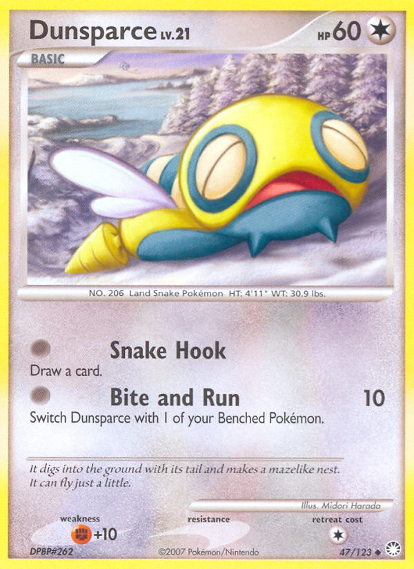 Dunsparce (47/123) [Diamond & Pearl: Mysterious Treasures] | Shuffle n Cut Hobbies & Games