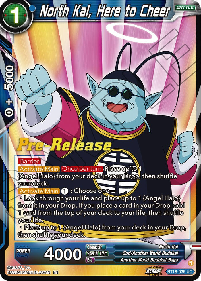 North Kai, Here to Cheer (BT18-039) [Dawn of the Z-Legends Prerelease Promos] | Shuffle n Cut Hobbies & Games