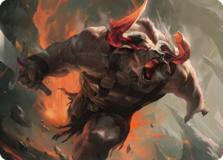 Furious Bellow Art Card [Dominaria United Art Series] | Shuffle n Cut Hobbies & Games