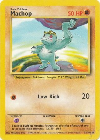 Machop (52/102) [Base Set Unlimited] | Shuffle n Cut Hobbies & Games