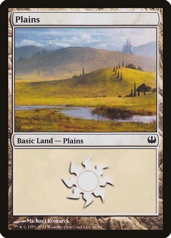 Plains (41) [Duel Decks: Knights vs. Dragons] | Shuffle n Cut Hobbies & Games