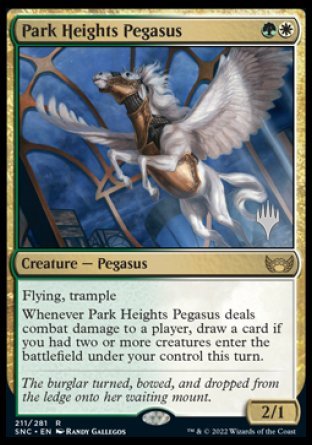 Park Heights Pegasus (Promo Pack) [Streets of New Capenna Promos] | Shuffle n Cut Hobbies & Games