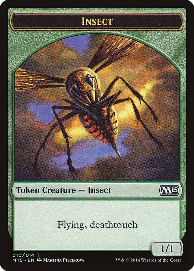 Insect Token [Magic 2015 Tokens] | Shuffle n Cut Hobbies & Games
