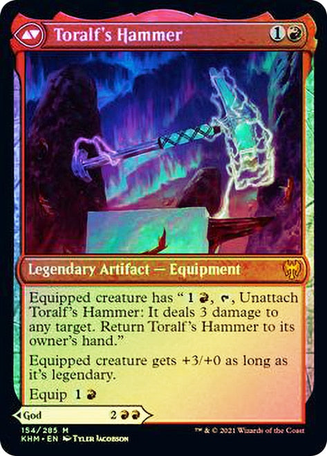 Toralf, God of Fury // Toralf's Hammer [Kaldheim Prerelease Promos] | Shuffle n Cut Hobbies & Games