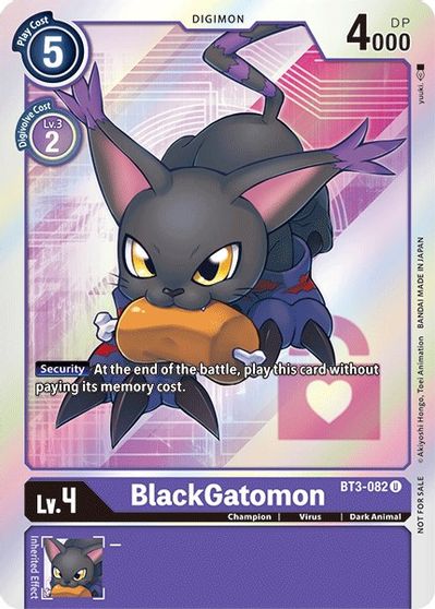 BT3-082: BlackGatomon (Box Topper) | Shuffle n Cut Hobbies & Games