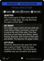 Mini-Master (Magic Minigame) [Commander Legends: Battle for Baldur's Gate Minigame] | Shuffle n Cut Hobbies & Games