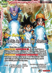 Son Goku // Son Goku, Pan, and Trunks, Space Adventurers (BT17-001) [Ultimate Squad Prerelease Promos] | Shuffle n Cut Hobbies & Games