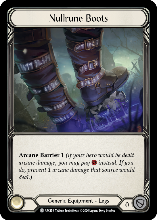 Nullrune Boots [ARC158] Unlimited Edition Rainbow Foil | Shuffle n Cut Hobbies & Games