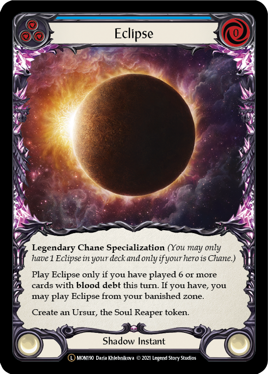 Eclipse (Rainbow Foil) [U-MON190-RF] Unlimited Edition Rainbow Foil | Shuffle n Cut Hobbies & Games