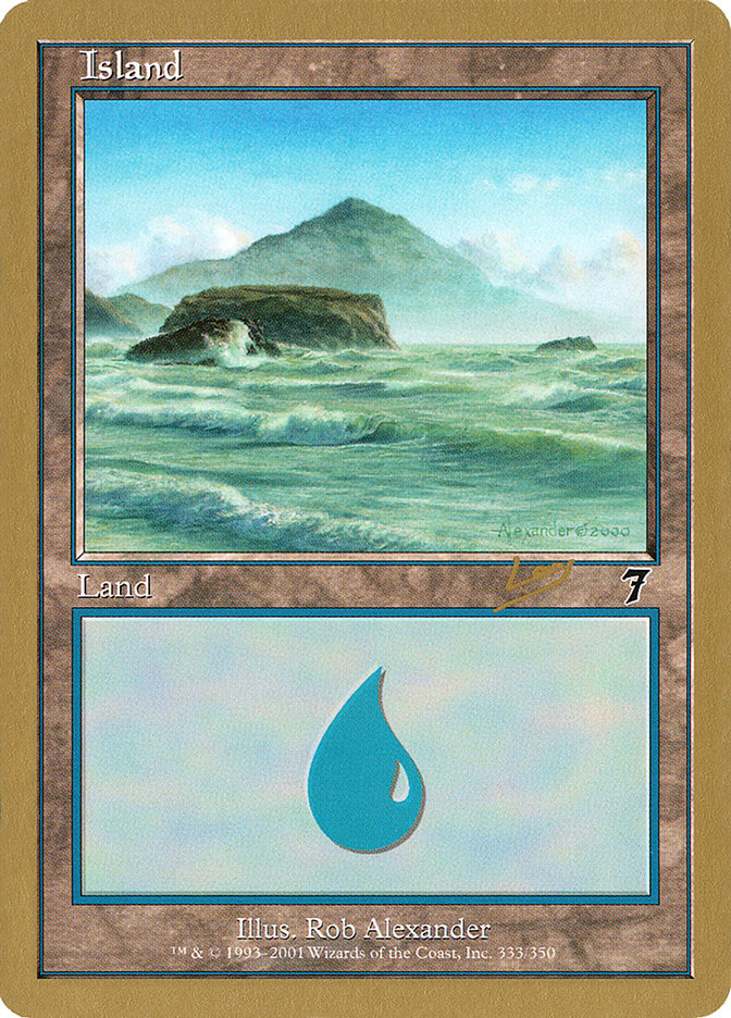 Island (333) (Raphael Levy) [World Championship Decks 2002] | Shuffle n Cut Hobbies & Games