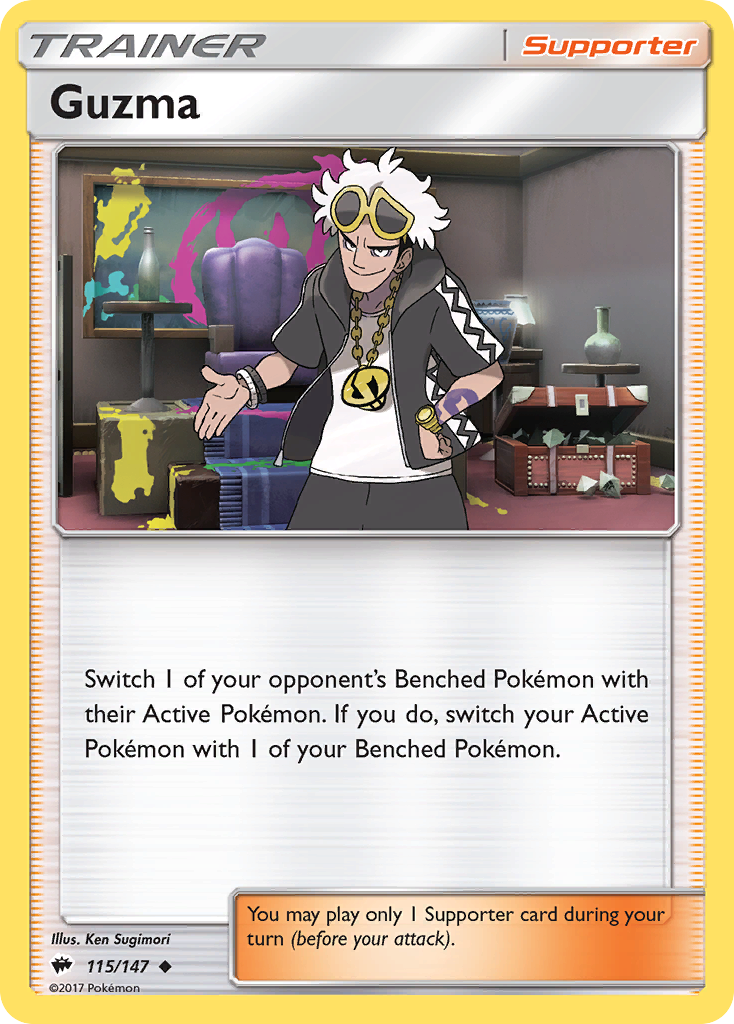 Guzma (115/147) [Sun & Moon: Burning Shadows] | Shuffle n Cut Hobbies & Games