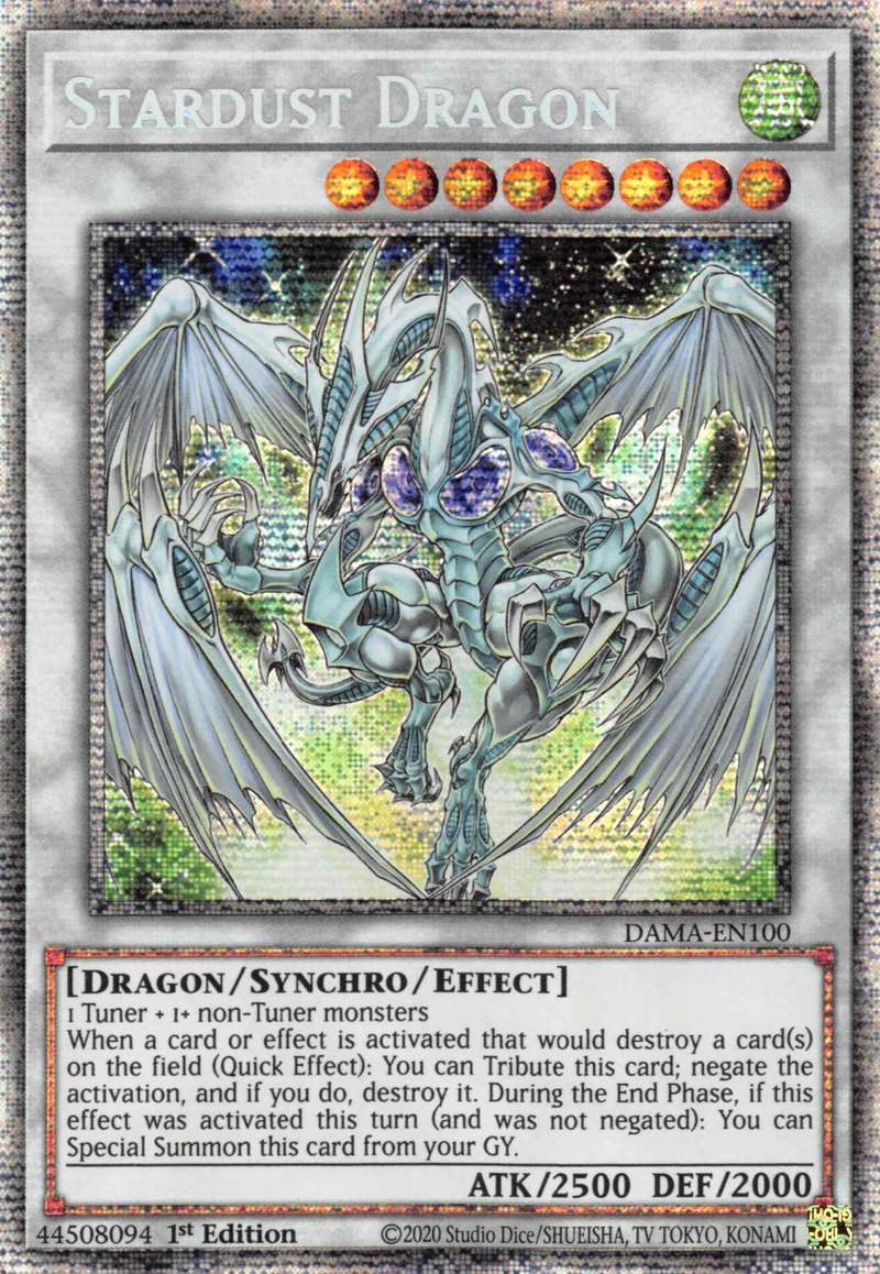 Stardust Dragon [DAMA-EN100] Starlight Rare | Shuffle n Cut Hobbies & Games