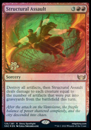 Structural Assault [Streets of New Capenna Prerelease Promos] | Shuffle n Cut Hobbies & Games