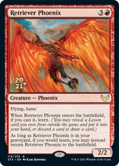 Retriever Phoenix [Strixhaven: School of Mages Prerelease Promos] | Shuffle n Cut Hobbies & Games