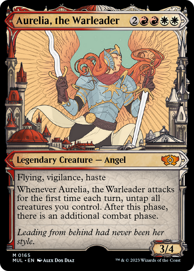 Aurelia, the Warleader (Halo Foil) [Multiverse Legends] | Shuffle n Cut Hobbies & Games