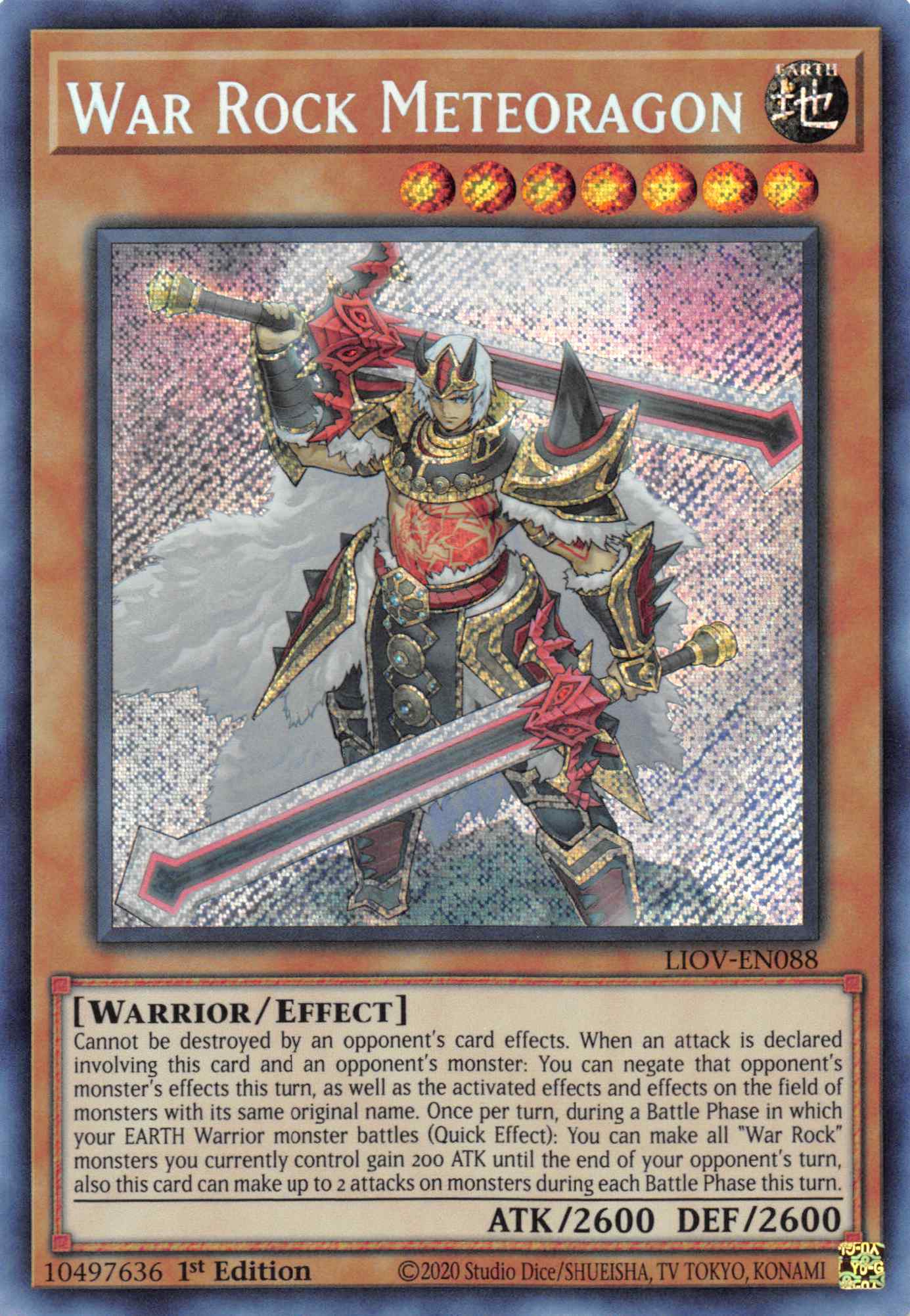 War Rock Meteoragon [LIOV-EN088] Secret Rare | Shuffle n Cut Hobbies & Games