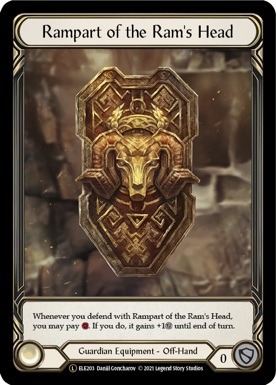 Rampart of the Ram's Head [U-ELE203] Unlimited Rainbow Foil | Shuffle n Cut Hobbies & Games