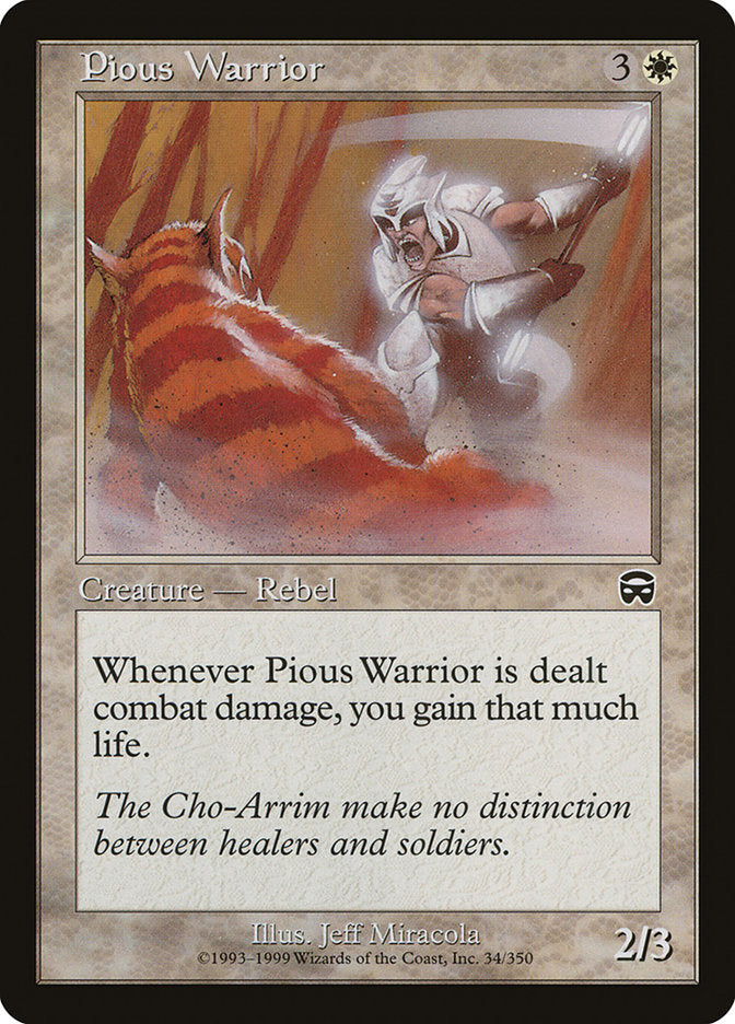 Pious Warrior [Mercadian Masques] | Shuffle n Cut Hobbies & Games