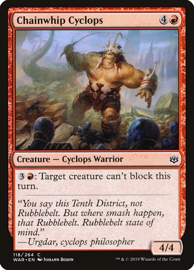 Chainwhip Cyclops [War of the Spark] | Shuffle n Cut Hobbies & Games