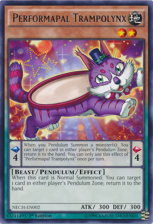 Performapal Trampolynx [NECH-EN002] Rare | Shuffle n Cut Hobbies & Games