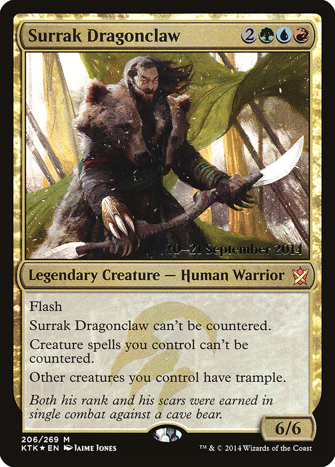 Surrak Dragonclaw [Khans of Tarkir Prerelease Promos] | Shuffle n Cut Hobbies & Games