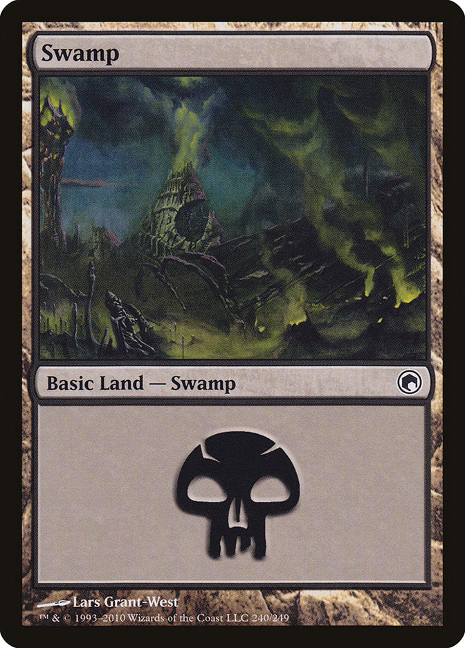 Swamp (240) [Scars of Mirrodin] | Shuffle n Cut Hobbies & Games