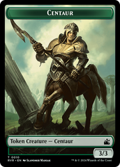 Elf Knight // Centaur Double-Sided Token [Ravnica Remastered Tokens] | Shuffle n Cut Hobbies & Games